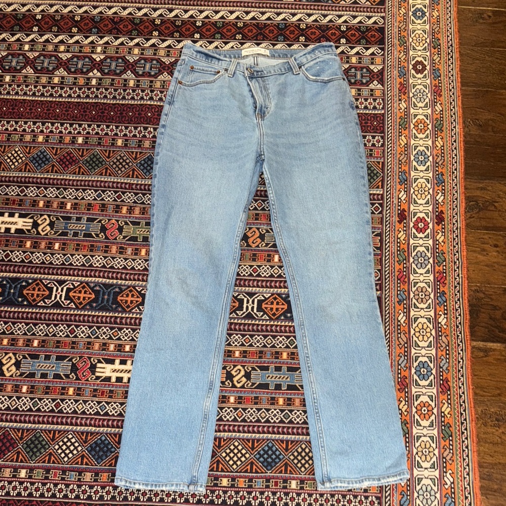 Abercrombie & Fitch Light Blue Straight Leg Jeans